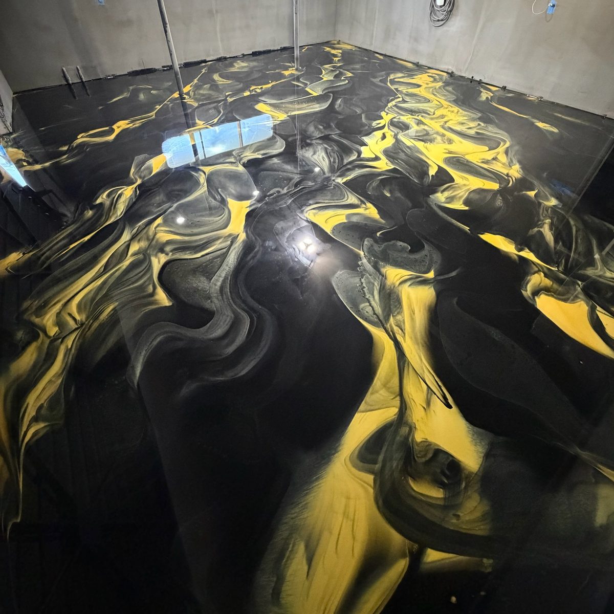 Metallic epoxy floors
