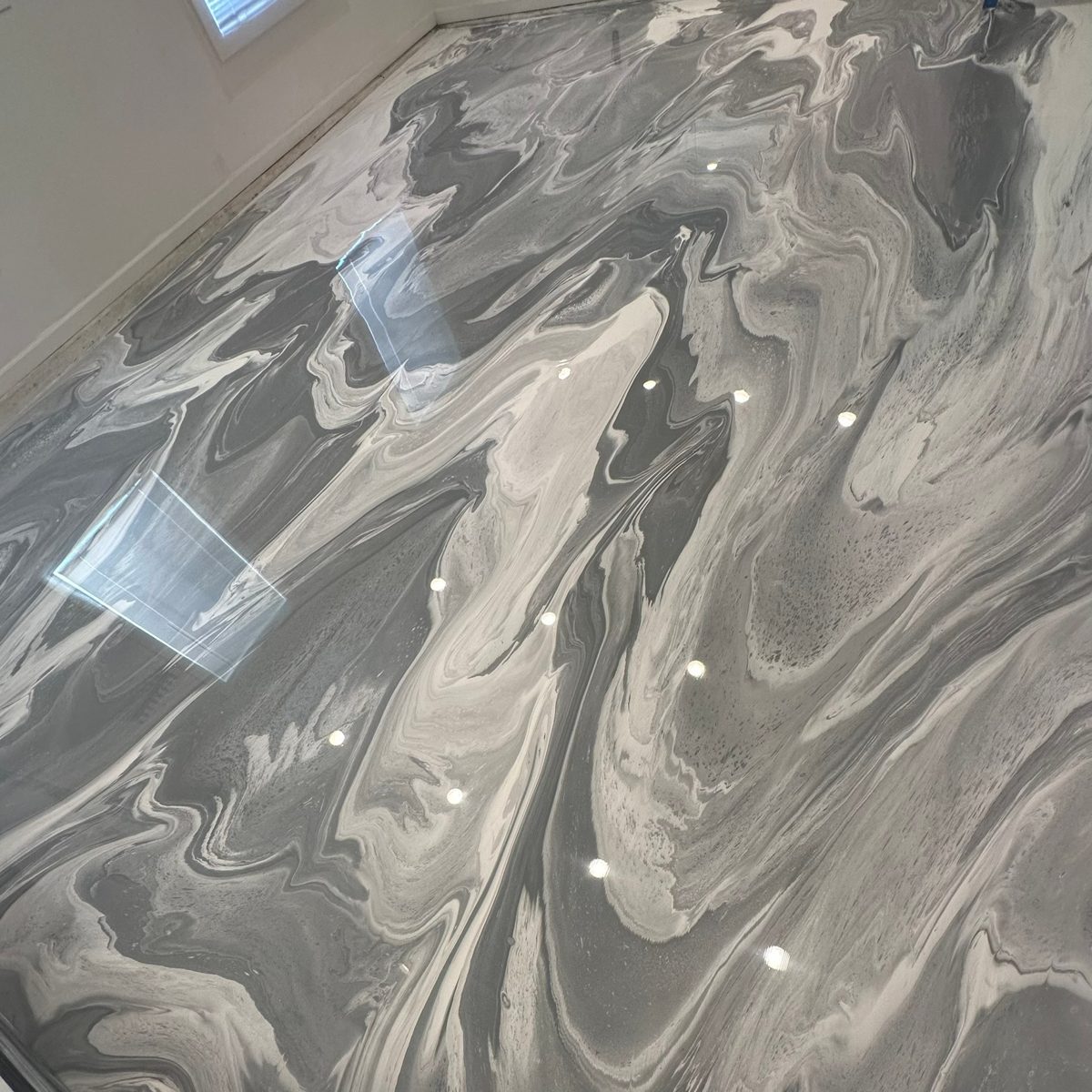 Metallic epoxy floors
